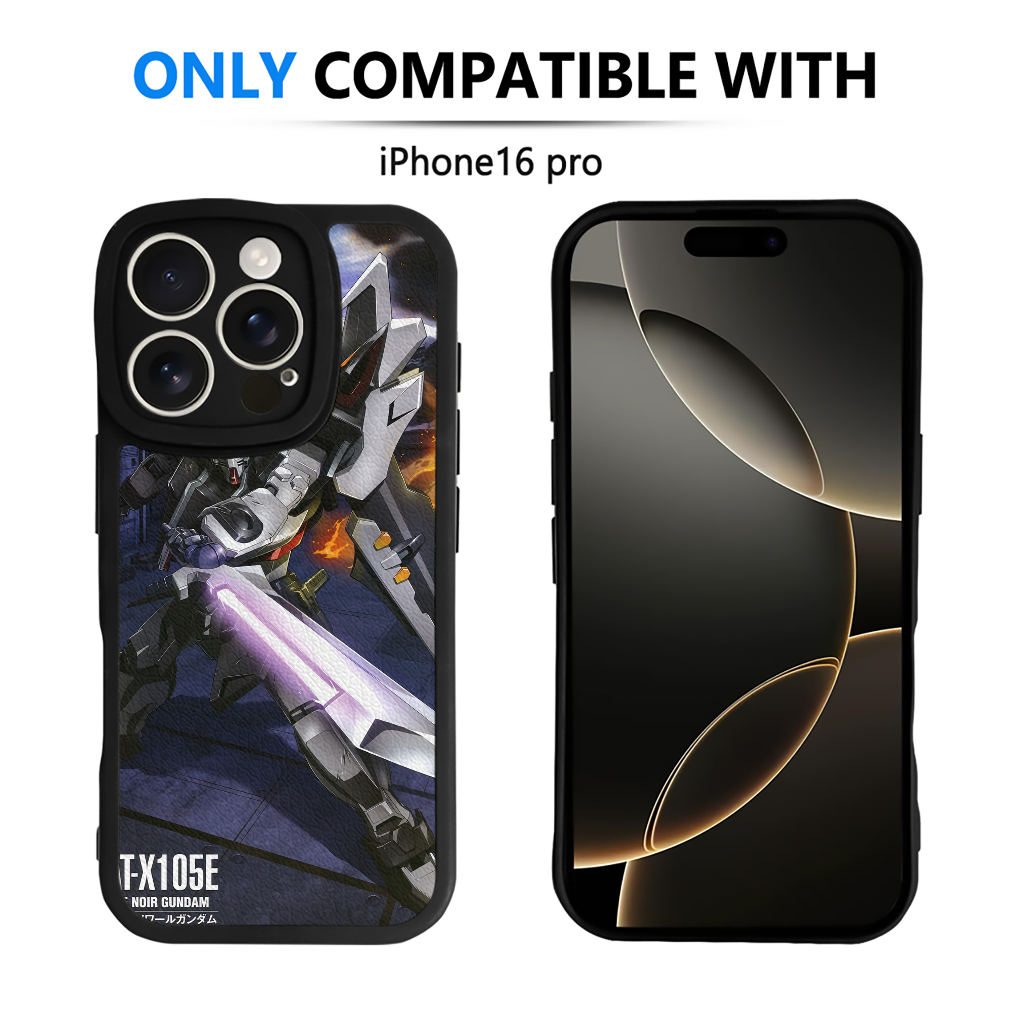 （画像用） 機動戦士ガンダム Mobile Suit Gundam 【iPhone 16シリーズ対応】シリコンスマホケース（レザー調） 材質：シリコン